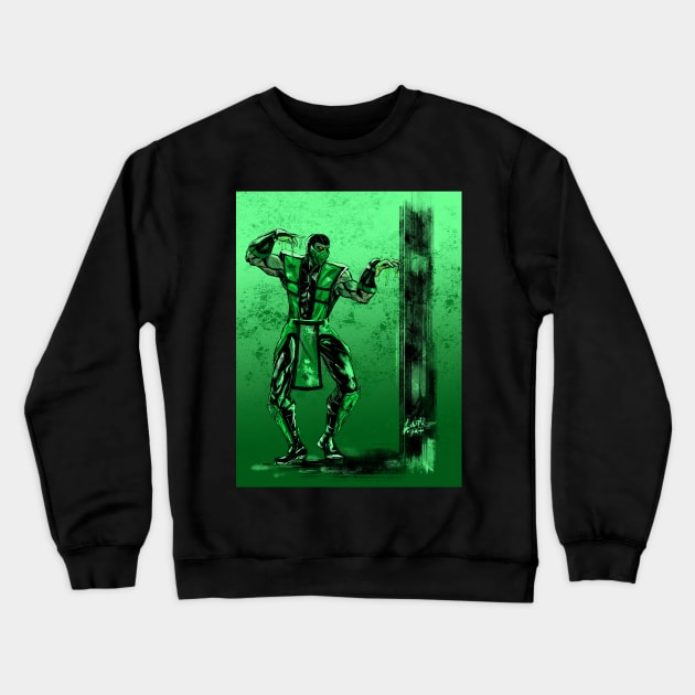 Reptile Crewneck Sweatshirt by Art Of Lunatik